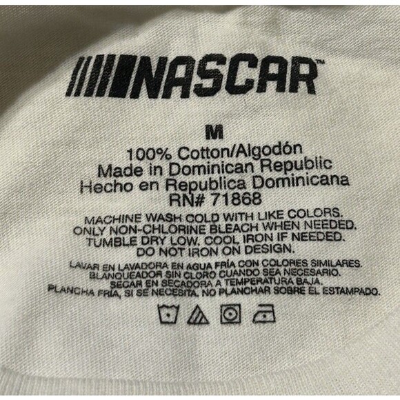 NWOT NASCAR Daytona 500 Racing Graphic T-Shirt Size M Misprint Error Stock Car - Picture 3 of 3